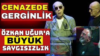 Özkan Uğur'a  veda Töreninde Gergin Anlar! Mazhar Alanson Konuşurken Cem yılmaz gözyaşlarını tutamad