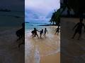 Kicking it where the waves meet the game 🌴⚽”