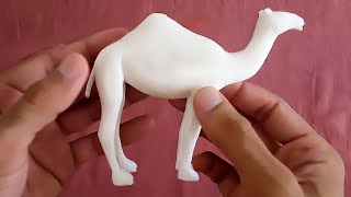 How to Make A Camel Sculpture With Thermocol Styrofoam Carving Method  By Mr Crafty