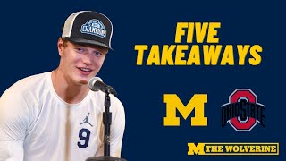 Five Takeaways From Michigan's 45-23 Win Over Ohio State | Wolverines | Buckeyes | #GoBlue