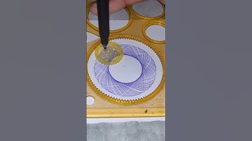 How many rotation did the pen 🖊️ make in total 😌 #spirograph #oddlysatisfying #asmr #short #art