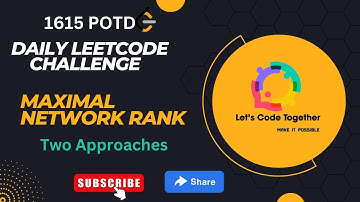 Maximal Network Rank| Greedy + Graph |Daily Leetcode Challenge | Leetcode 1615 | Medium