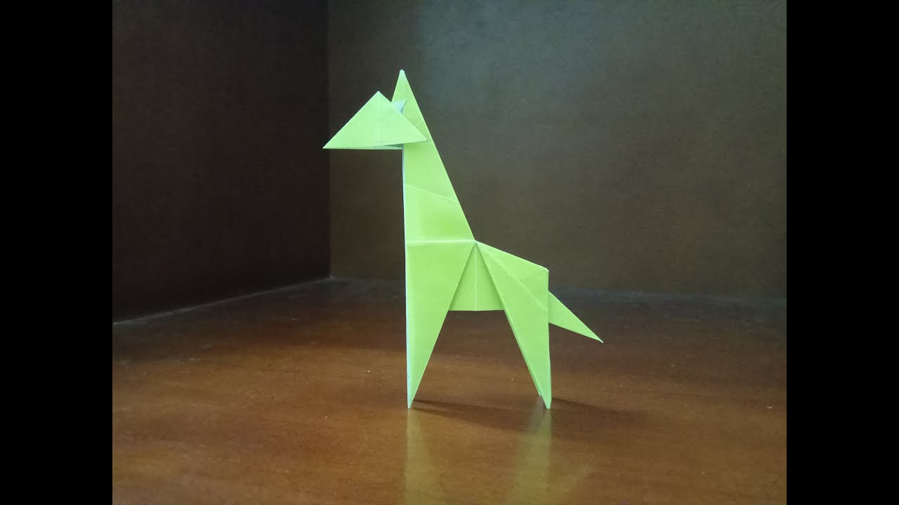 Origami Giraffe How To Make A Paper Giraffe YouTube