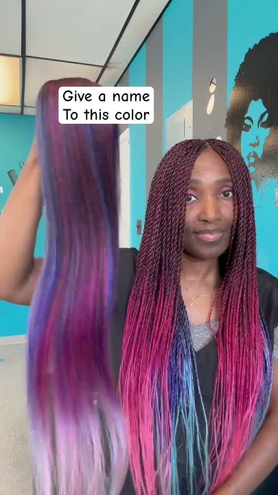  Hair braid color blend - YouTube
