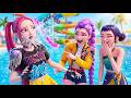 "Free" Cover | Rumi, Zoey &amp; Mira CRAZY Water Park 😱🌊 Kpop Demon Hunters [Official Music Video]
