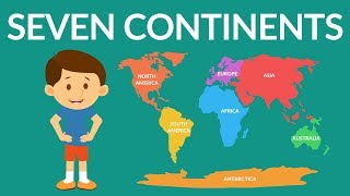 Seven Continents of the world  Seven continents video for kids