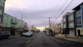 Driving from Geary Blvd to Ocean Beach via the Outer Richmond