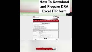 How to Download and Prepare Your KRA Excel ITR form #Taxfilling