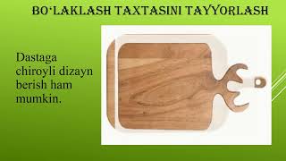 5 sinf Boʻlaklash taxtasi