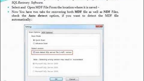 SysTools SQL Recovery Software