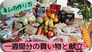 一週間分の買い物と献立｜ベトナム春巻きのネムの作り方｜WEEKLY SHOPPING & MEAL PLAN | MENUS DE LA SEMAINE + COURSES