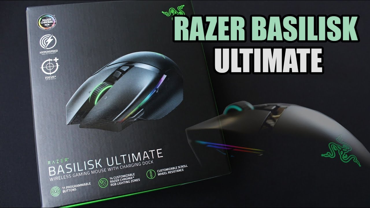 UNBOXING - RAZER BASILISK ULTIMATE - YouTube