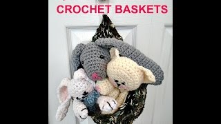 quick tip, How to make hanging crochet baskets from hats