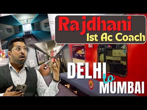 Rajdhani 1st Ac Coach Full video, Delhi to Mumbai Train Tour, Delhi to Mumbai Rajdhani 1st Ac Tour😘