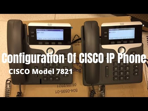Configuration CISCO CP-7821 IP Phone