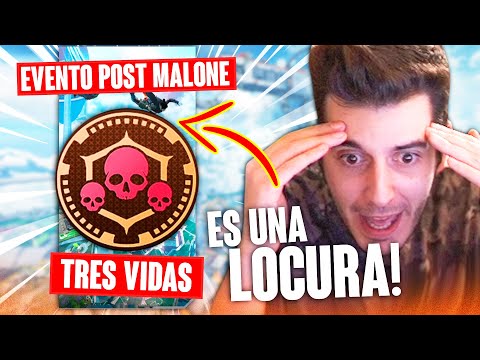 JUGANDO EL *NUEVO MODO* TRES VIDAS! 💀EVENTO POST MALONE x APEX LEGENDS! 🔥