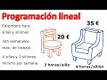 EJERCICIOS DE PROGRAMACIÓN LINEAL RESUELTOS