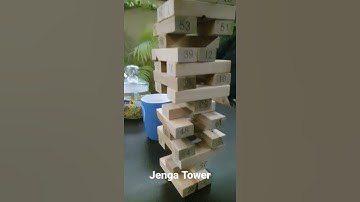 Jenga Tower #jenga #jengaga #jengablocks #jengachallenge #jengagame Jenga Season