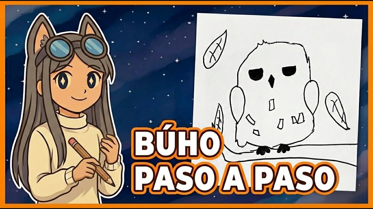 Cómo dibujar un BÚHO paso a paso | Tutorial de dibujo con Arhyz