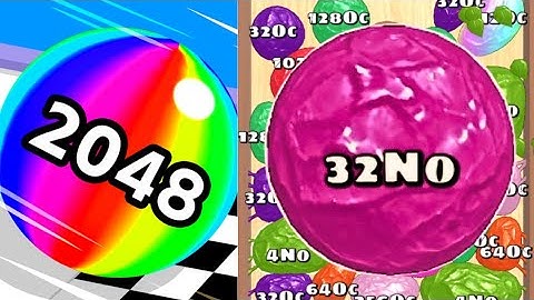 Ball Run 2048 Infinity vs Blob Merge 3D 32Oc New Score #ballgamezone