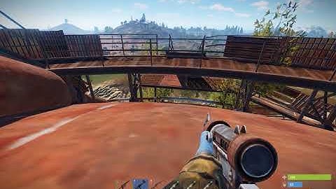 Rust PvP at locked crate on Dome