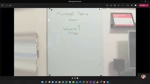 Sharing a Whiteboard with Teams Content Camera