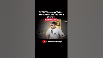 SECRET Strategy To Get INTERVIEW Calls 🔥TCS to 6 offers at Amazon, Microsoft, Flipkart #shorts #ai