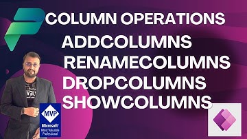 How To Use AddColumns, RenameColumns, DropColumns, ShowColumns Formula In Canvas APPs(Power Fx)