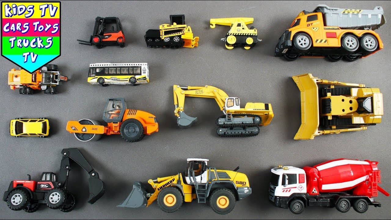 Learn Names & Sounds of Construction Vehicles Names for Kids