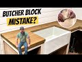 How to install butcher block countertops  i screwed up a little