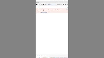 Cannot read properties of null (reading 
