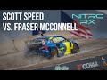 Scott Speed vs. Fraser McConnell | Nitro Rallycross Battle Bracket Round 2 Race 4