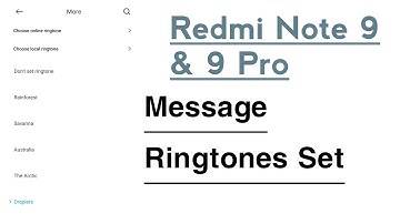 Redmi Note 9, 9 Pro How To Change Message Ringtones