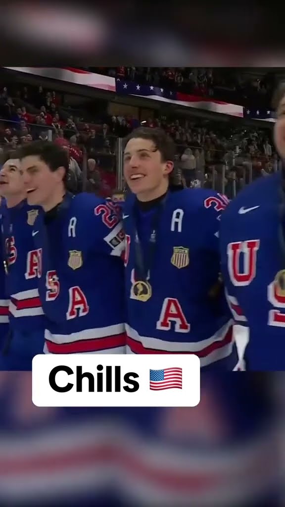 Singing the National Anthem with your teammates and a gold medal around your neck ??