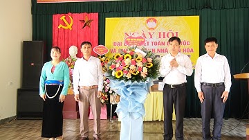 Ngày hội Đại đoàn kết toàn dân tộc và khánh thành nhà văn hóa xóm Cóm, xã Đông Lai.
