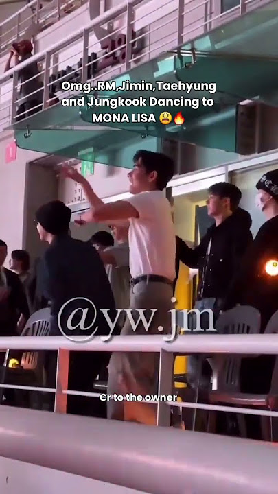 V, RM, JIMIN AND JK dancing on MONALISA🫠 #jhope #bts #concert #shorts
