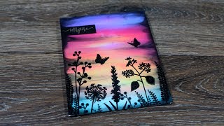 HOW TO make a SUNSET card