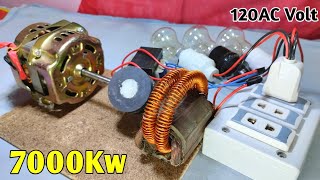 Free Electricity Generator 220V-7K From Old Coper Circuit And Coper Wire
