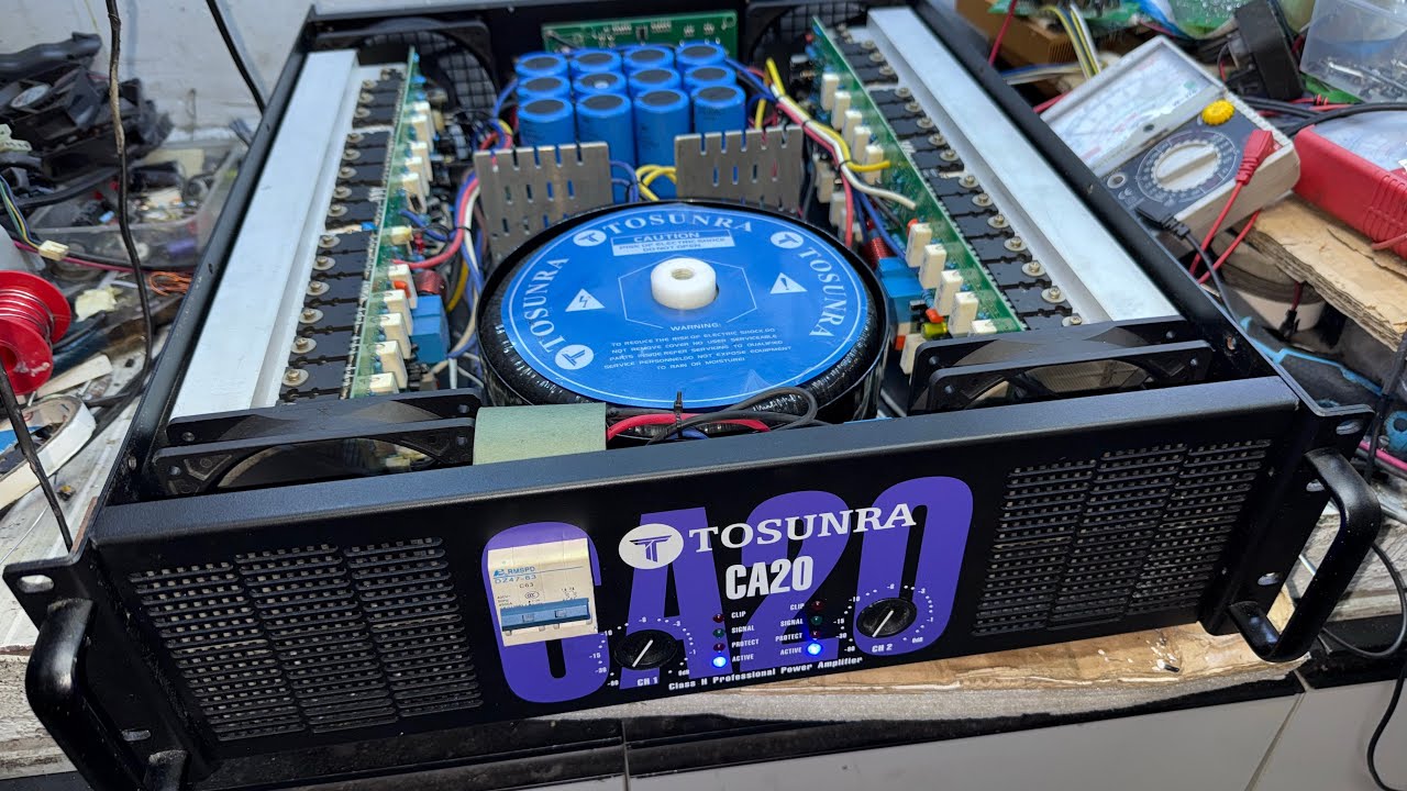 TOSUNRA CA20 POWER AMPLIFIER WALANG sounds Isang channel tips kung paanu ayusin
