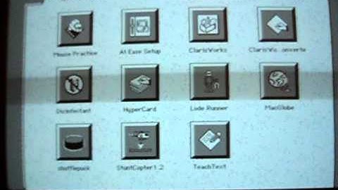 1991 Macintosh Classic Startup/Shut Down