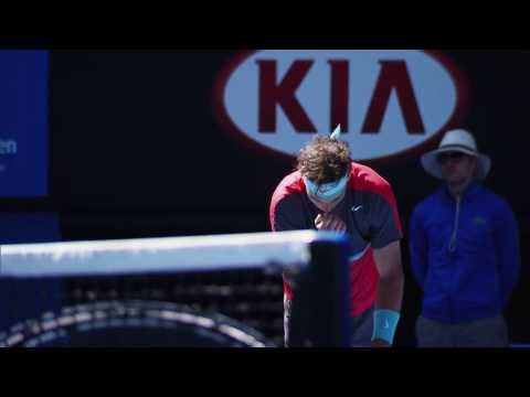 Rafa Nadal's routines - 2014 Australian Open