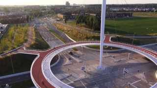 bird's-eye view Hovenring Eindhoven (the Netherlands) designed by ipv Delft