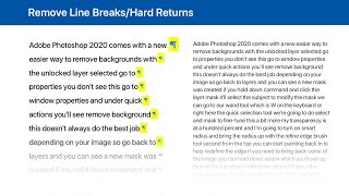 Remove Line Breaks or Hard Returns in MS Word & TextEdit screenshot 5