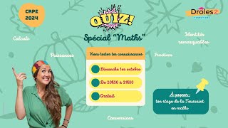 Crpe - Grand Quiz De Maths