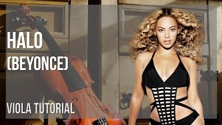 How to play Halo by Beyonce on Viola (Tutorial)