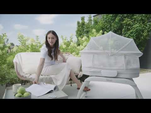 Дитяче ліжко-колиска Lionelo CORAL WHITE, з функцією ваг, видео 1