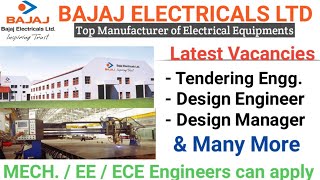 Latest Vacancies in Bajaj Electricals Ltd I Total Posts - 13 I Mechanical / EE / ECE engg. can apply screenshot 2