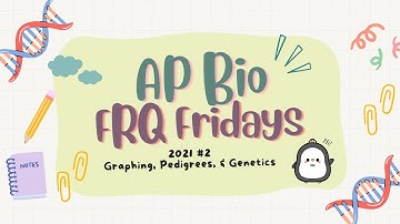 ✨AP Bio FRQ Friday 12 (2021 #2): Graphing, Pedigree, Genetics✨