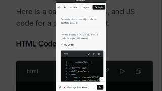 Build Portfolio using Blackbox Ai 👩💻#education #coding #motivation #programming #css #html #js