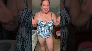 Plus size tankini in so many fun prints! Aqua Eve #plussize #tiktokshopmemorialday